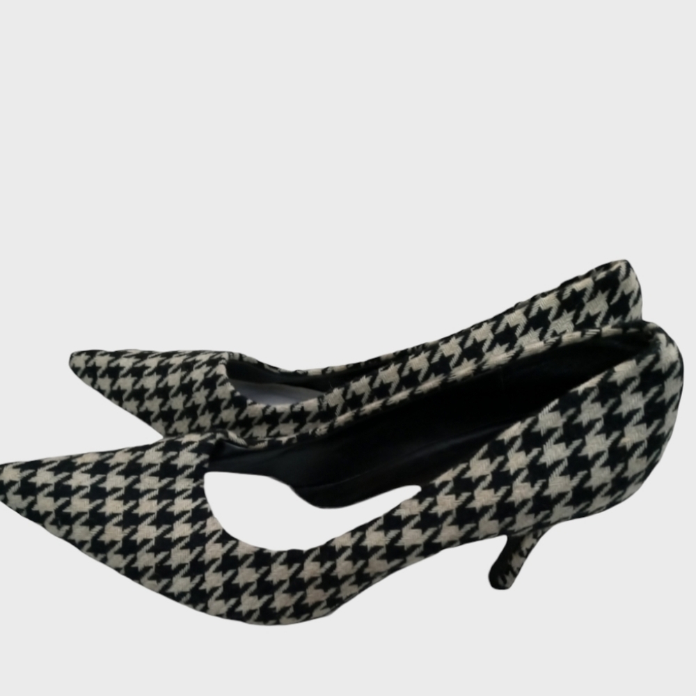 Amanda Smith Houndstooth Pumps Size 8.5 - Picture 2 of 7